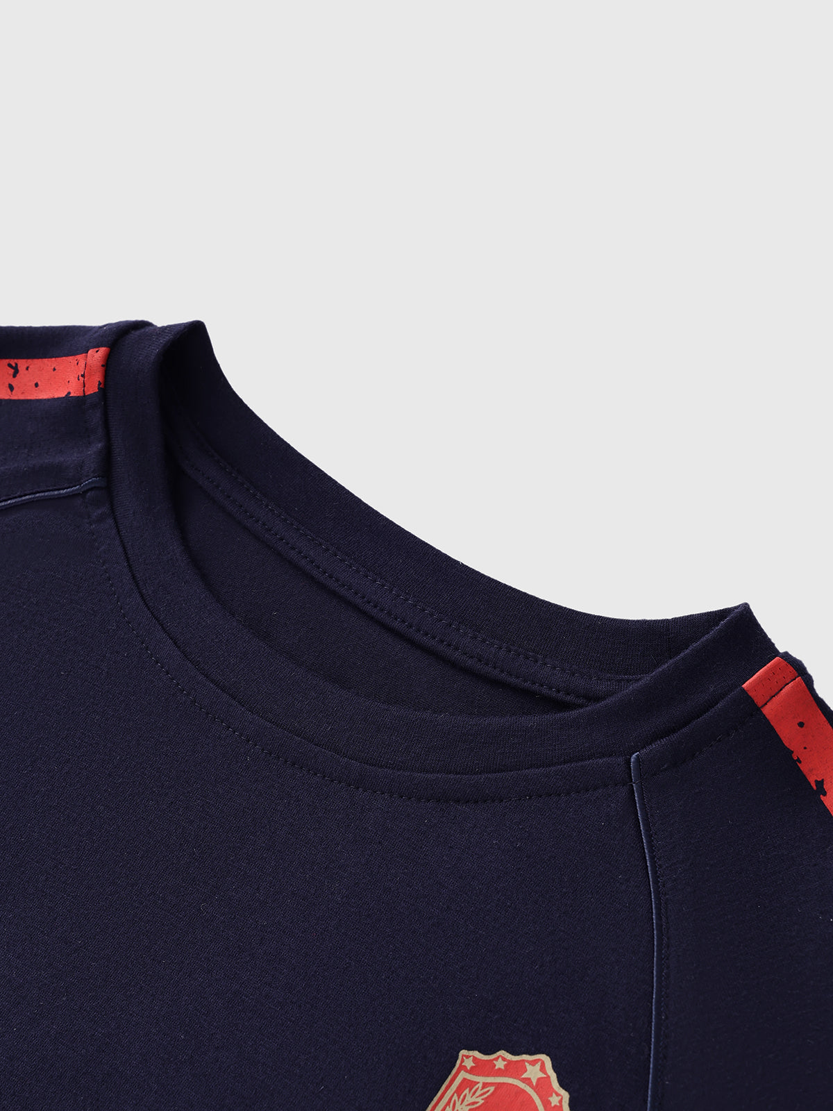 Blokette Cloudy Touch Jersey Sleeve Tee - Navy Ink