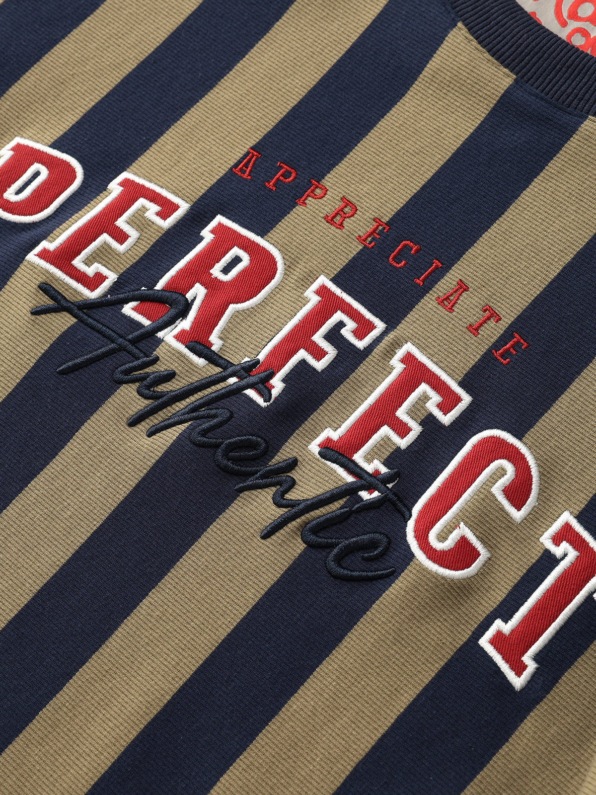 Perfect Stripes Sweatshirt – Olive Navy