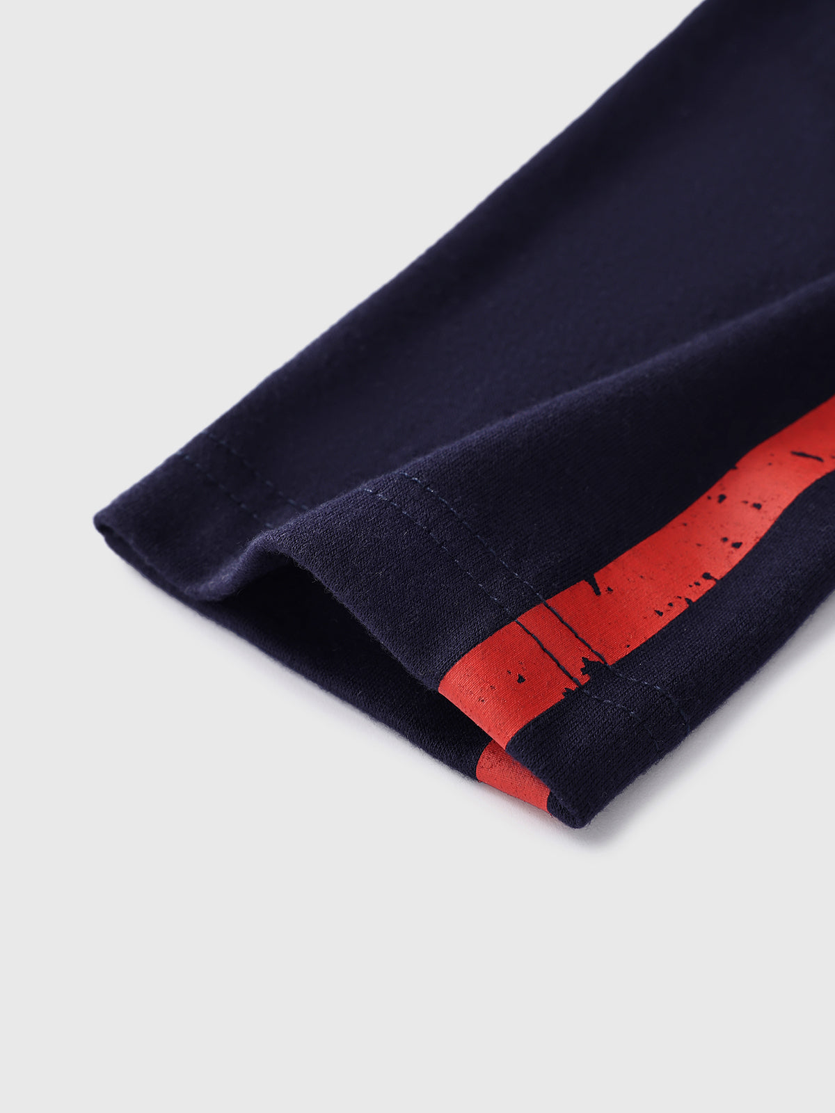 Blokette Cloudy Touch Jersey Sleeve Tee - Navy Ink