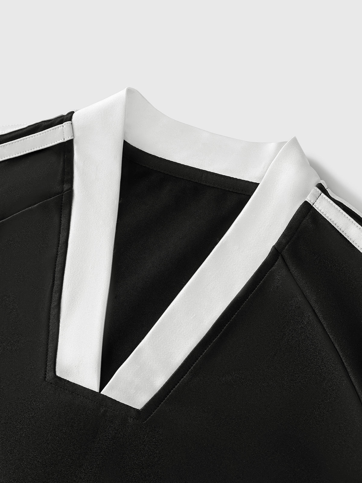 Blokette Satin Court Tee – Midnight Black