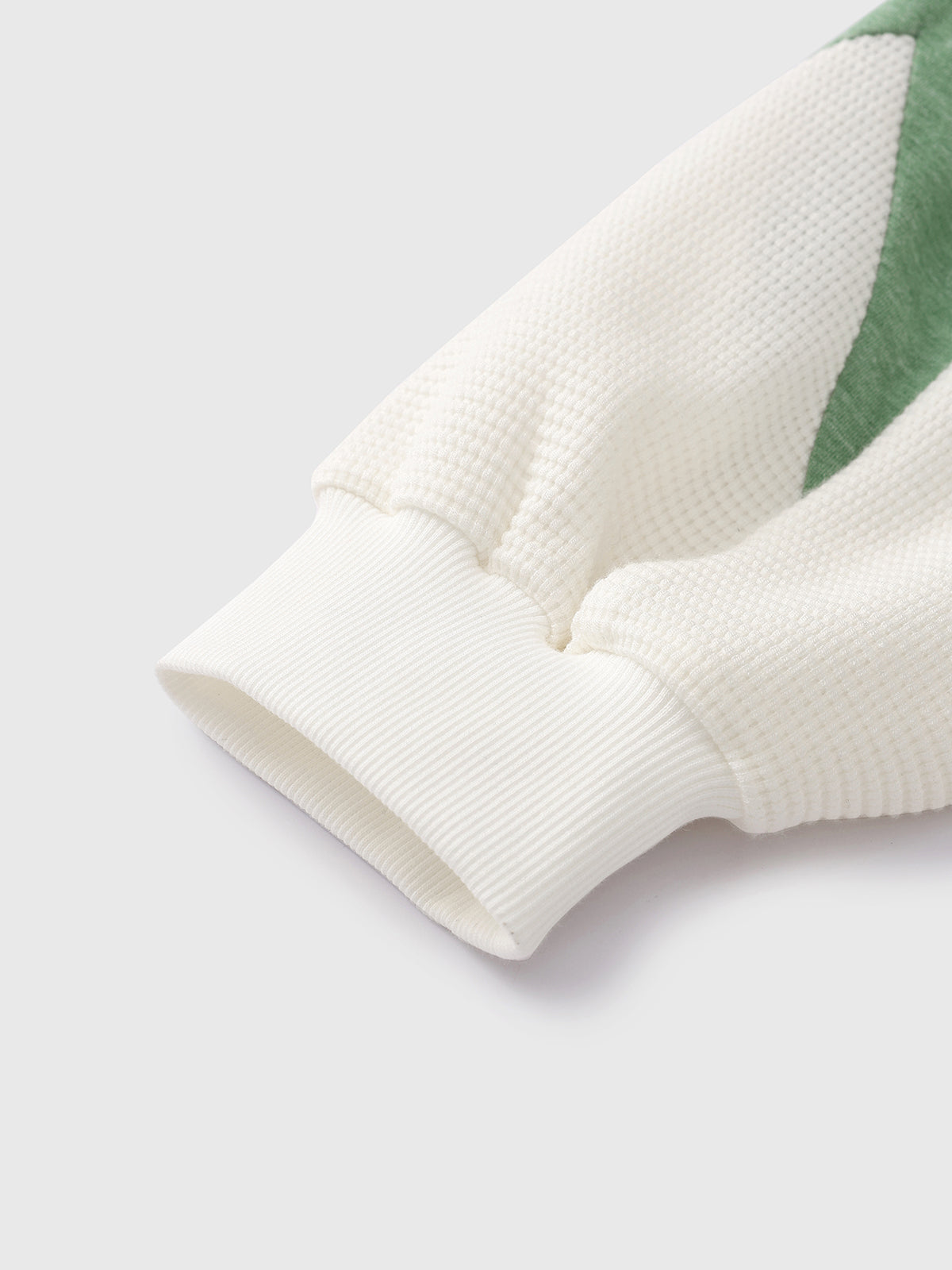Color-Block Sweatshirt -  Mint & White