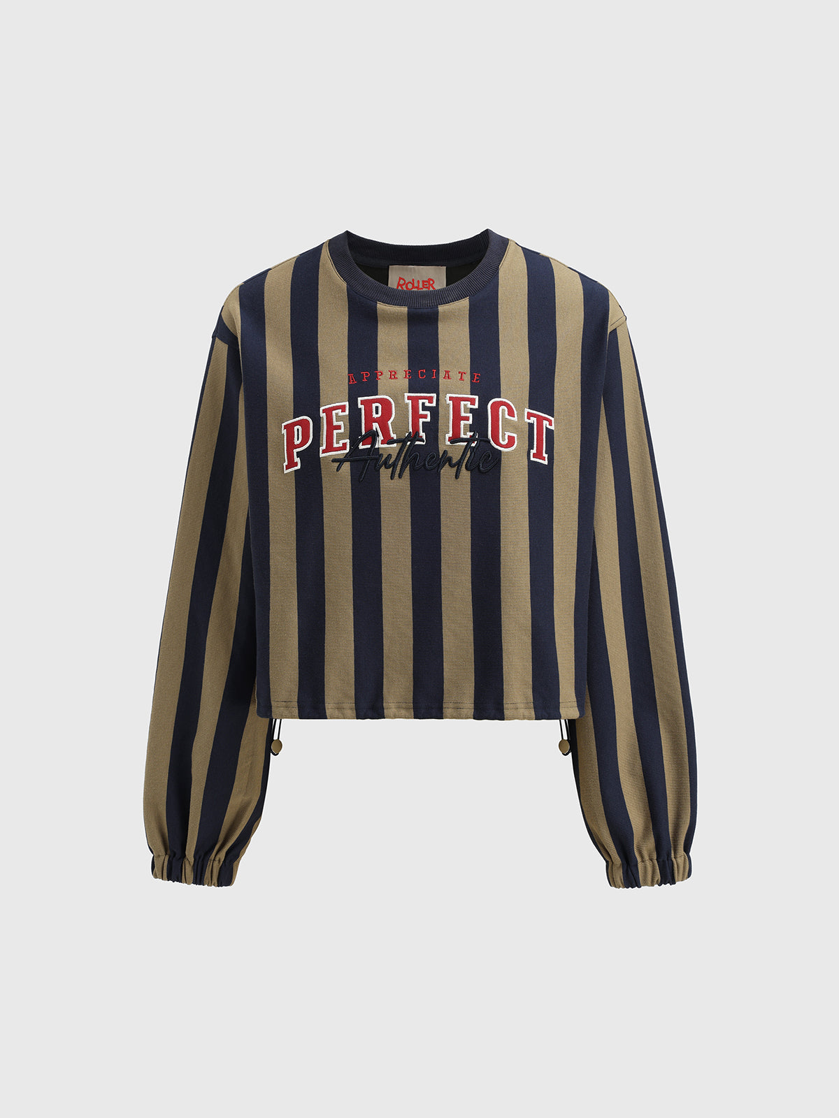 Perfect Stripes Sweatshirt – Olive Navy