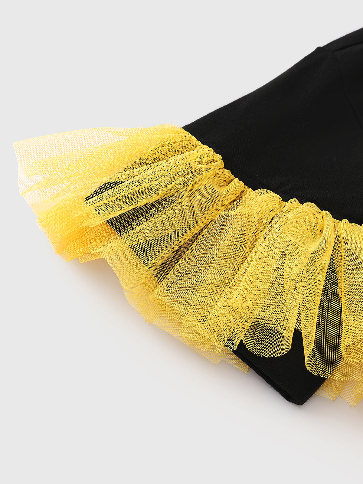 Tulle-Track Tee - Noir Lemon