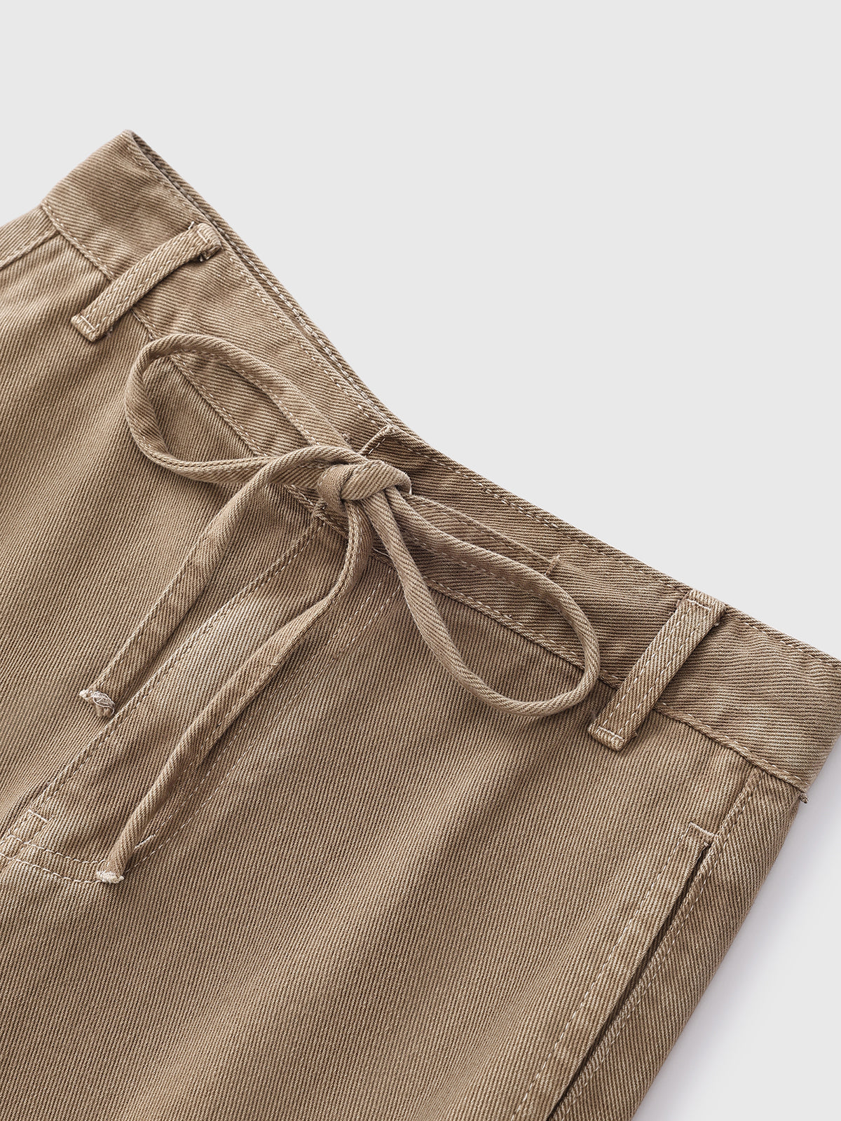 Safari Slit Denim Skirt - Dune Walk