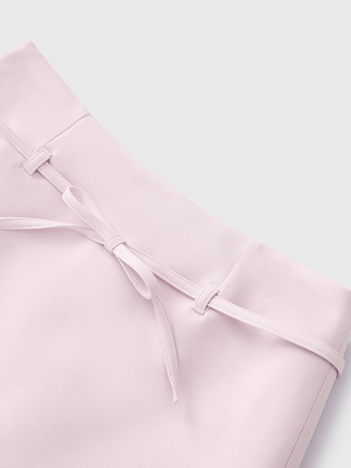 Quiet Bow Line Skirt - Blush Minimal
