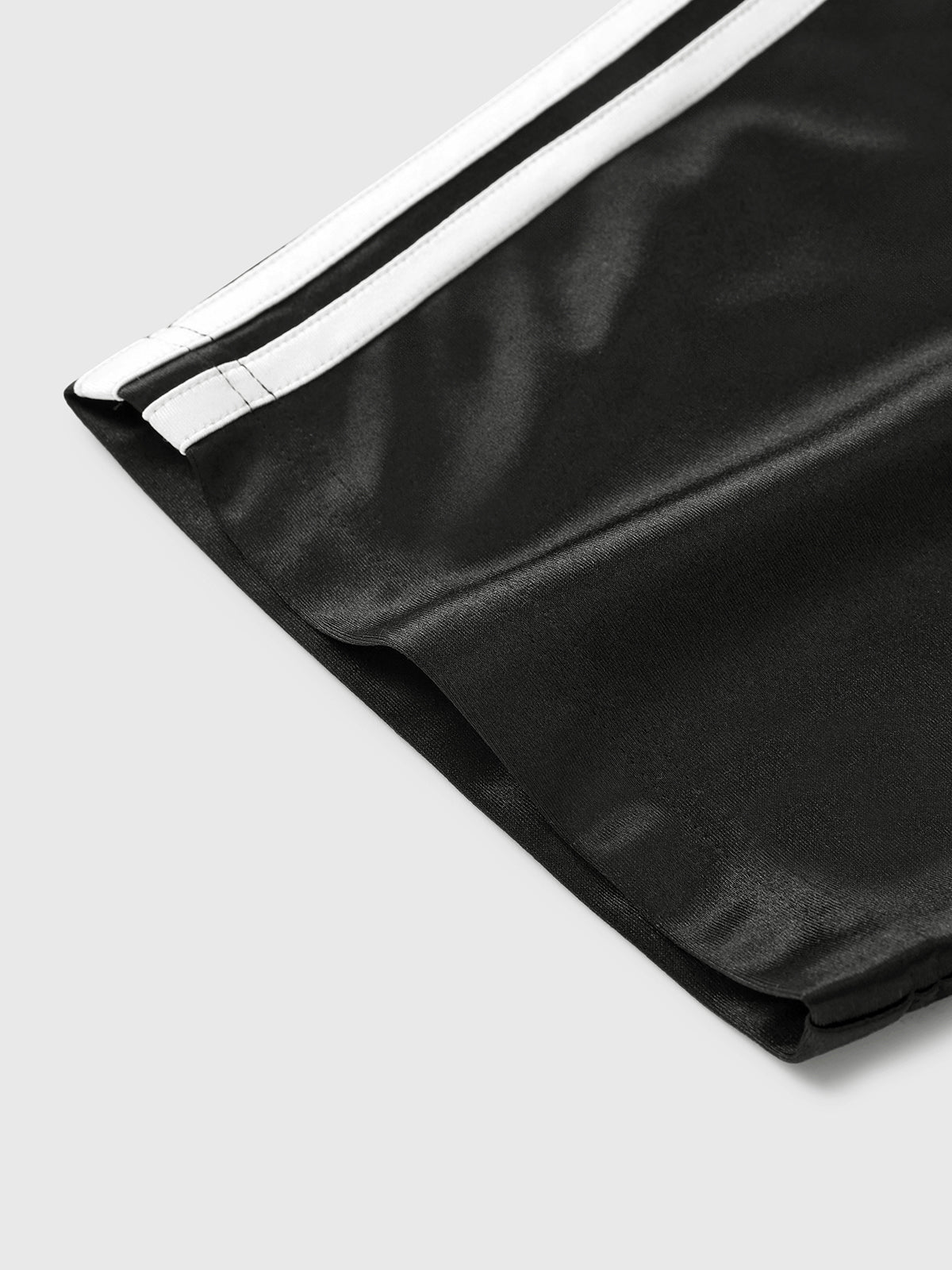 Blokette Satin Court Tee – Midnight Black