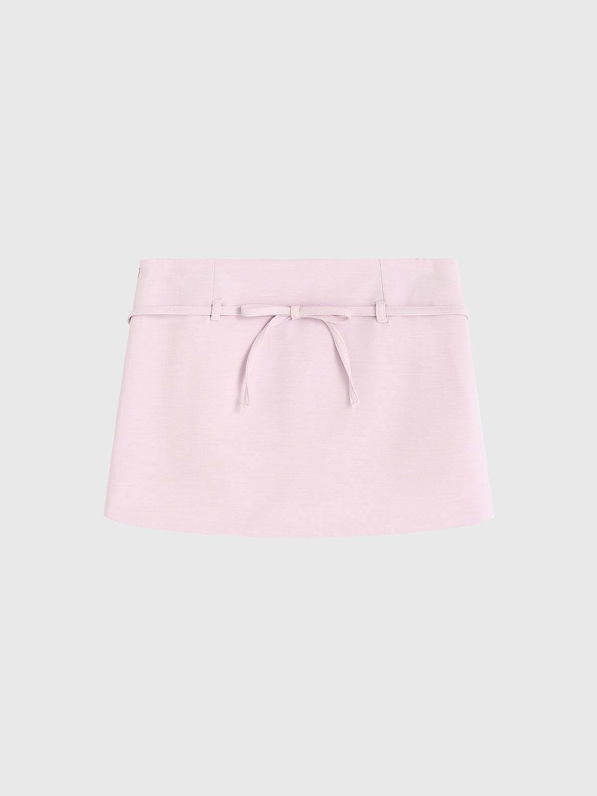 Quiet Bow Line Skirt - Blush Minimal