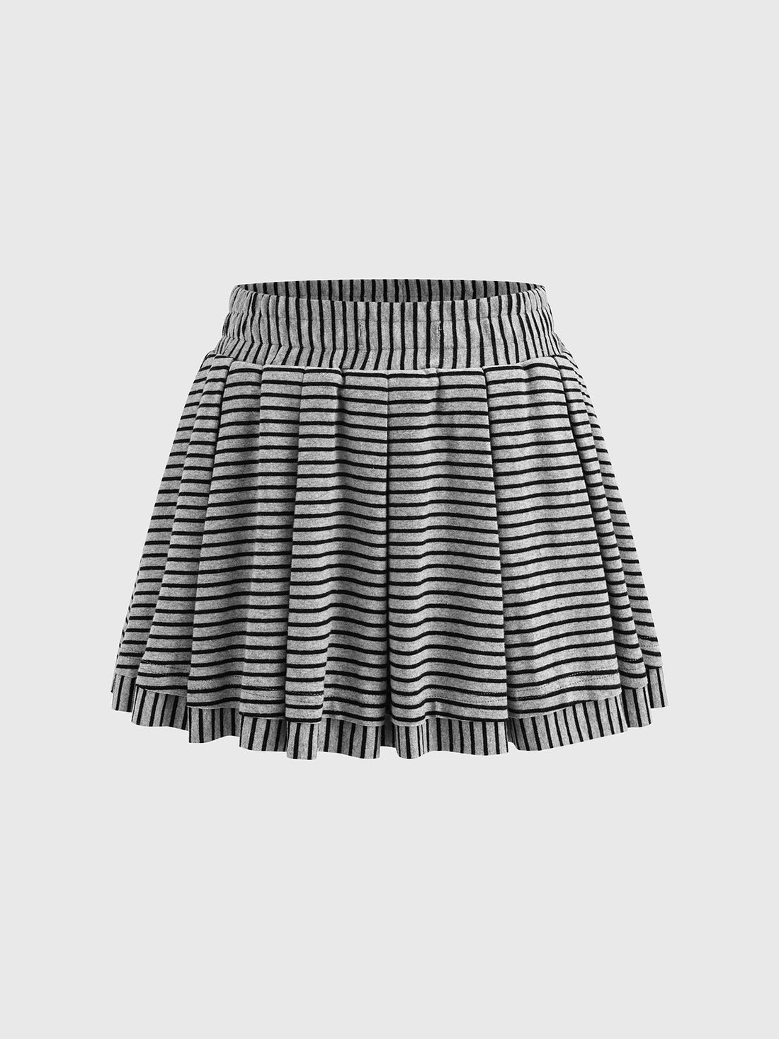 Grey Area Warning Set Skirt – Stripe Grey