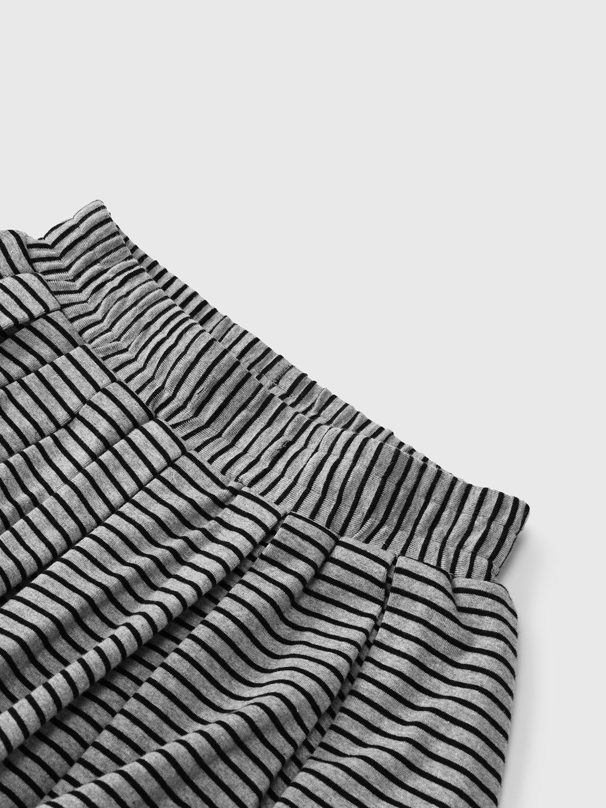 Grey Area Warning Set Skirt – Stripe Grey