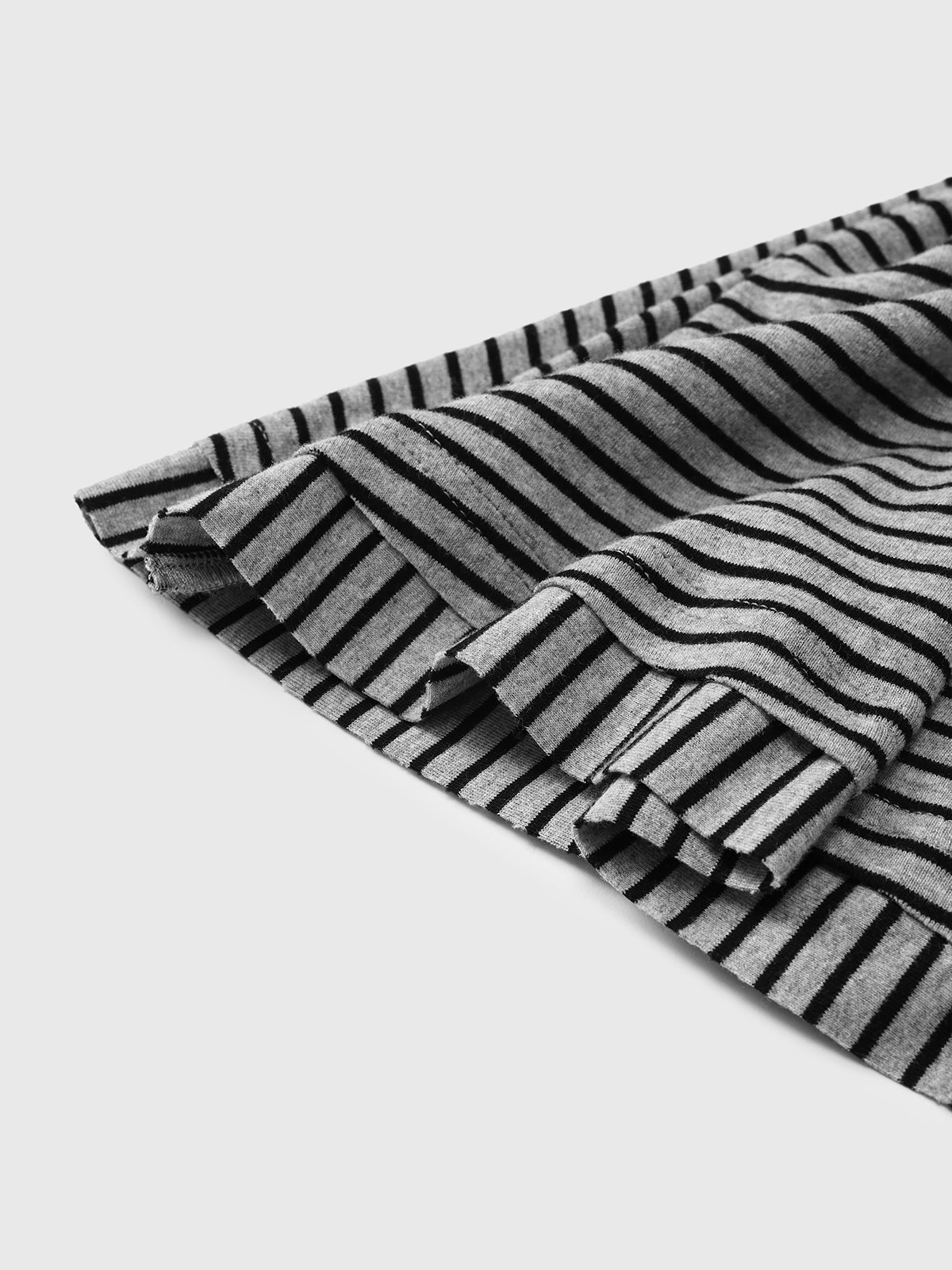 Grey Area Warning Set Skirt – Stripe Grey