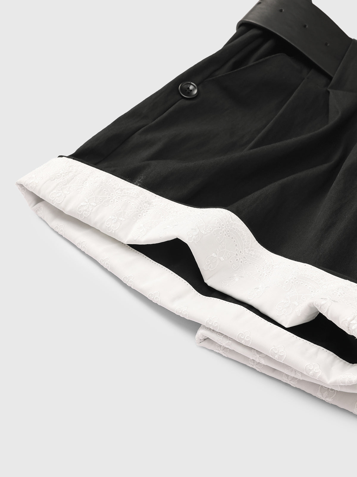 Desk Break Belted Shorts – Ink Black