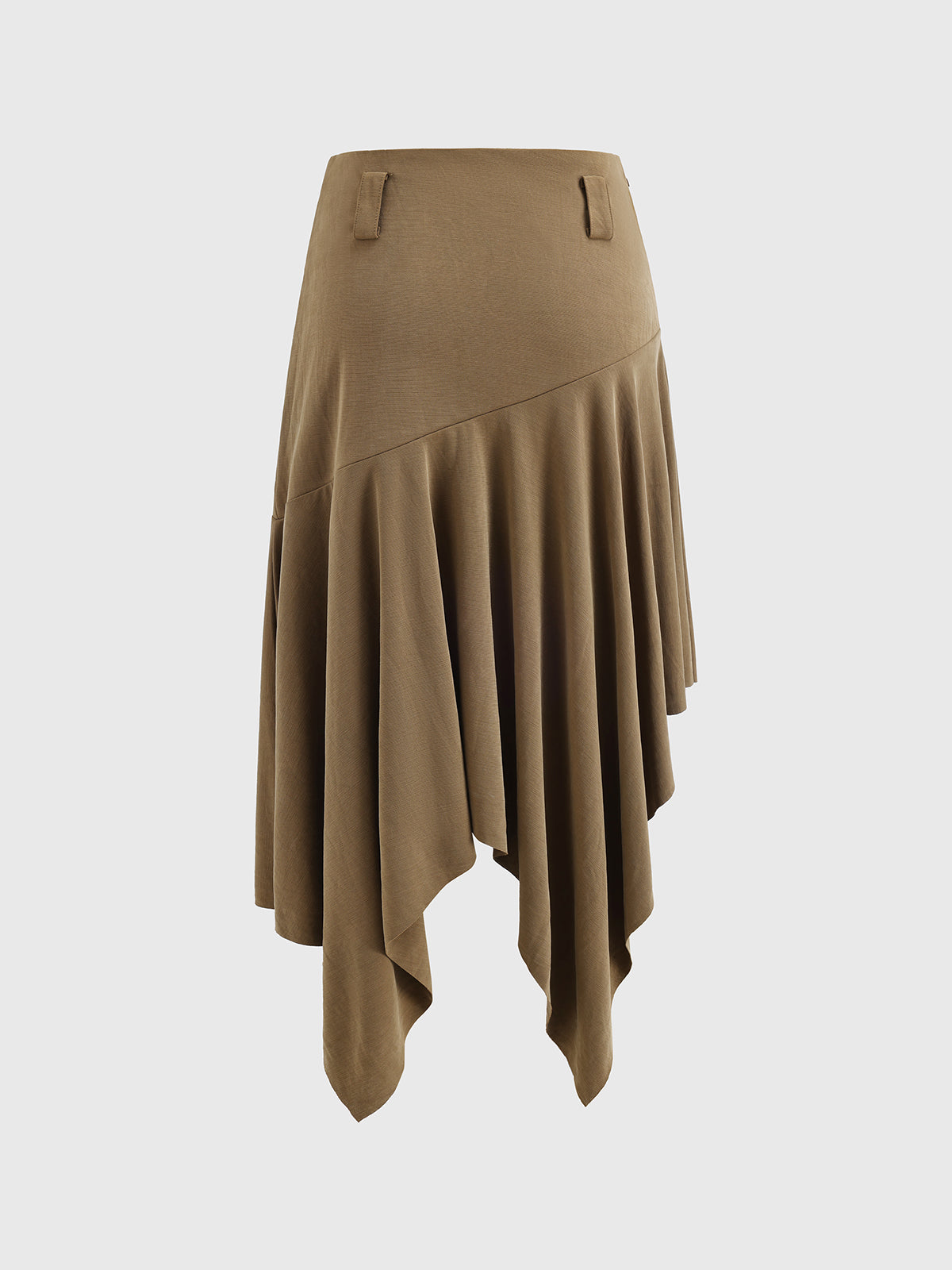 Clocked Out Fringe Flip Skirt – Dusty Brown