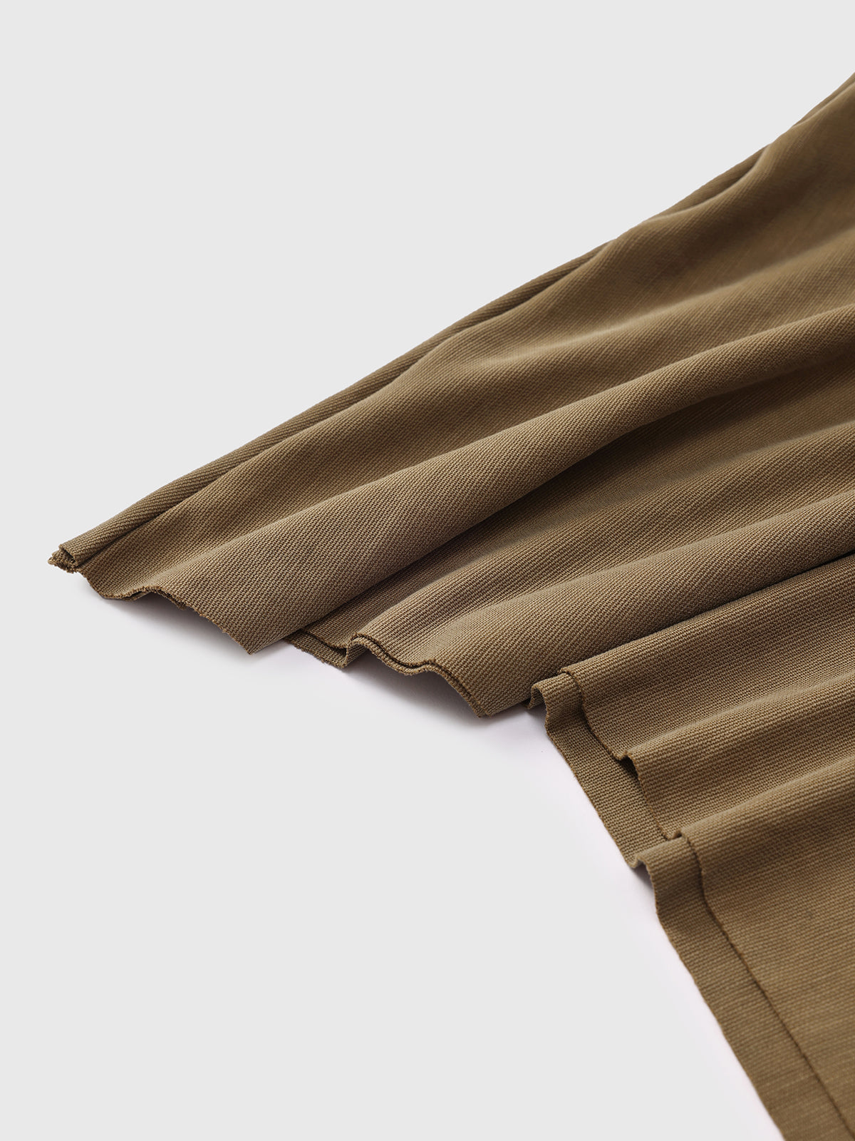 Clocked Out Fringe Flip Skirt – Dusty Brown