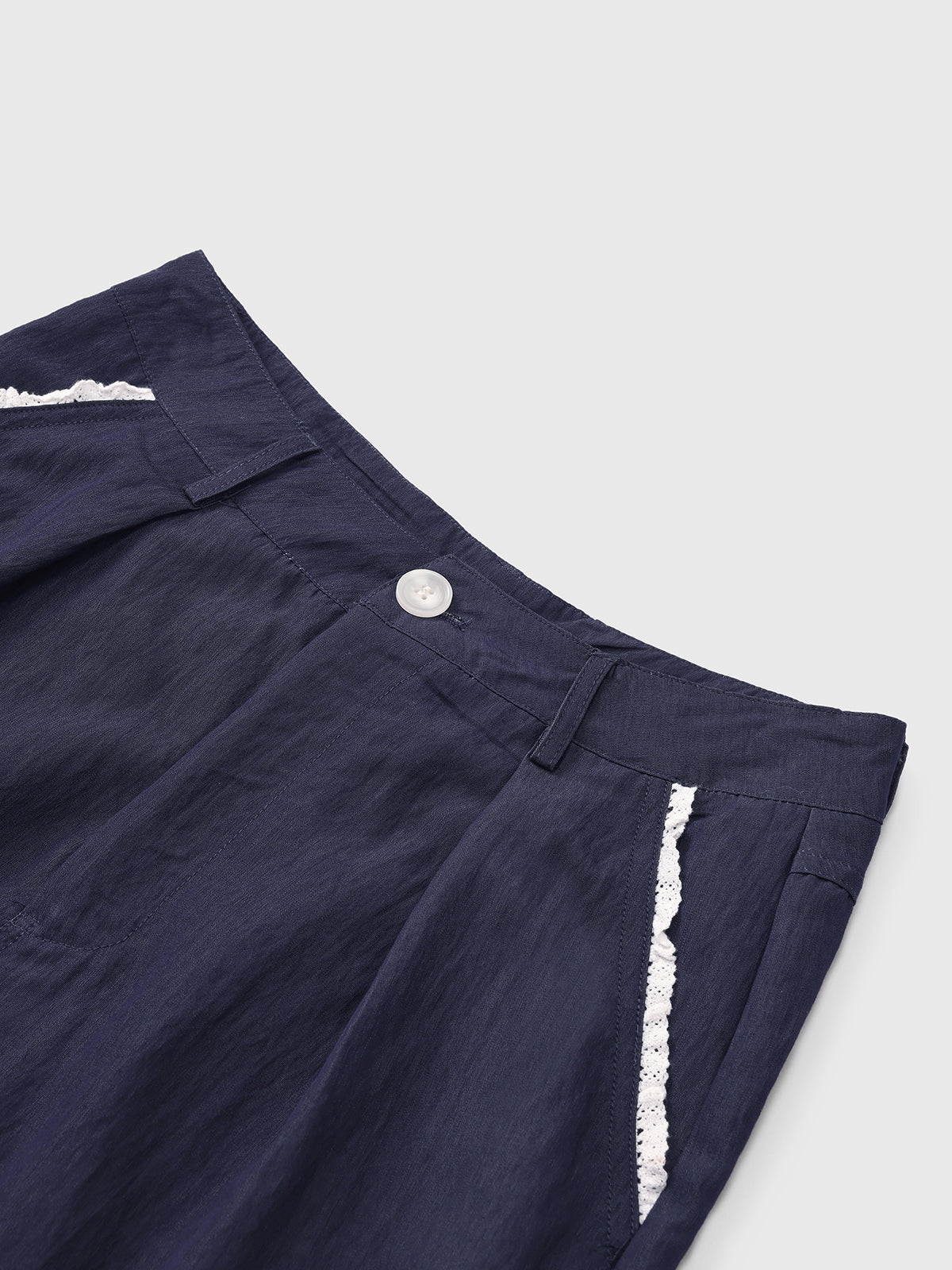 Sneaky Trim Talks Pants – Navy Neat