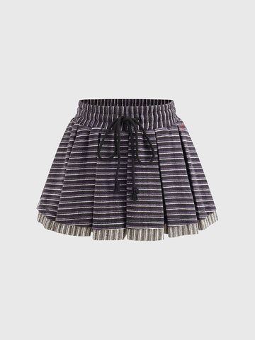 Double Chill Motion Set Skirt – Stripe Purple