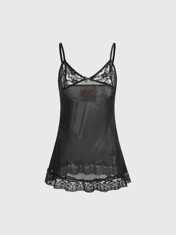 Ghost Score Lace Cami – Ink Black