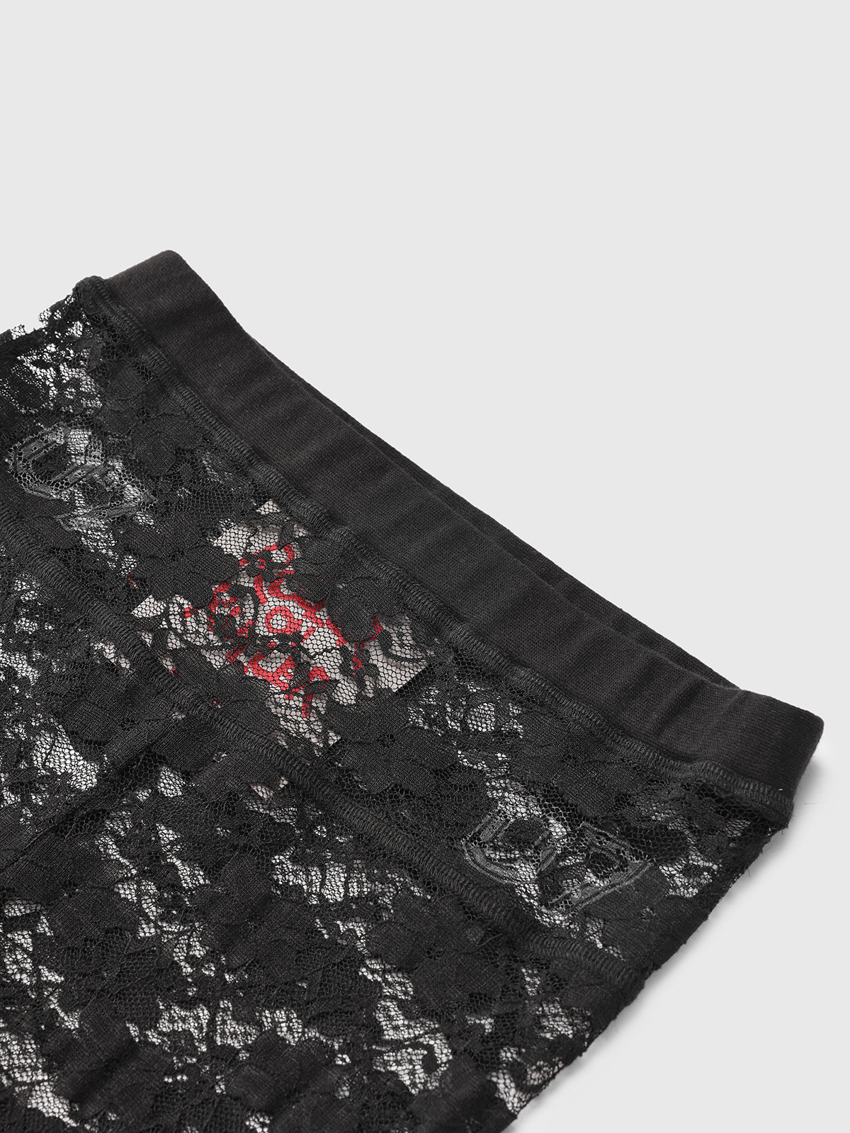 Split Lace Layer Legging – Night Black