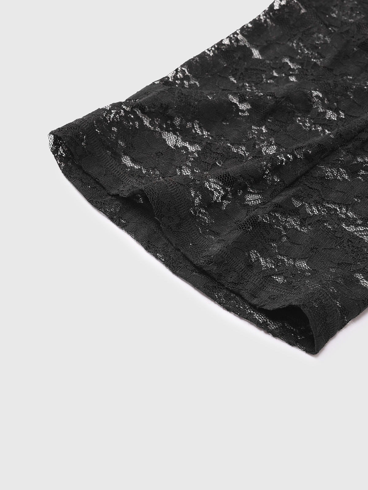 Split Lace Layer Legging – Night Black