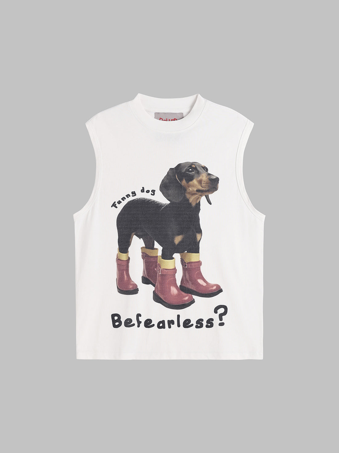 Pup Star Rib Tank (tank) – chalk white