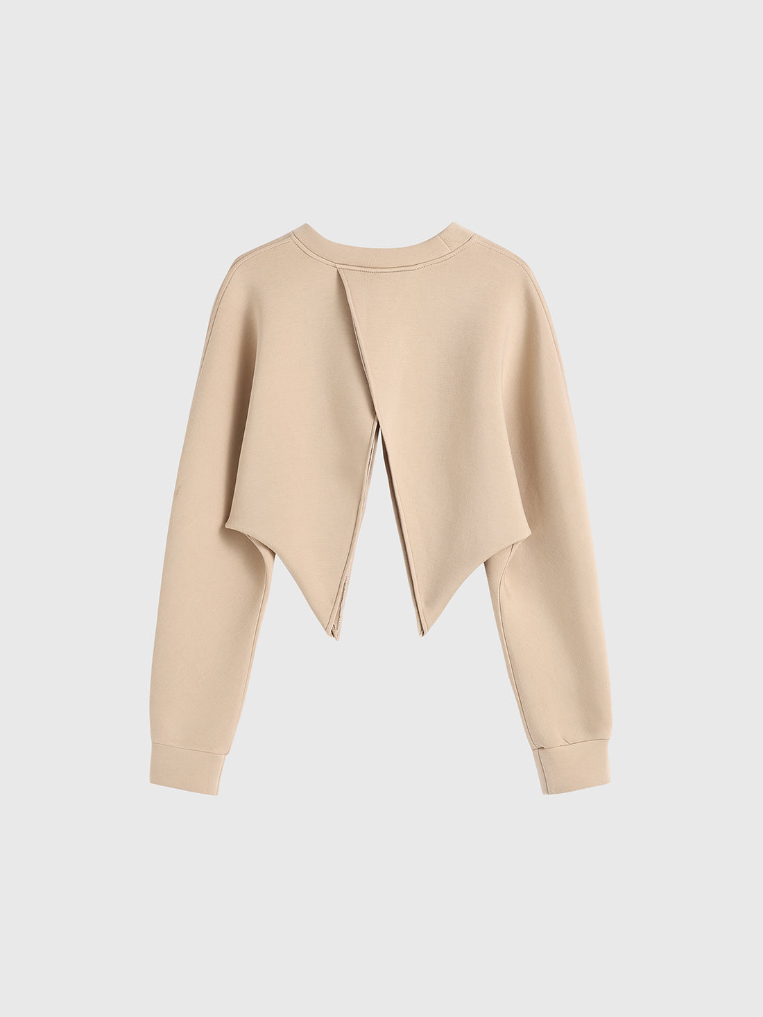 Split Mood Mid-Air Sleeve Top – Soy Beige