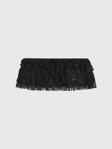 Skirt But Not Really Waistband – Lace Black