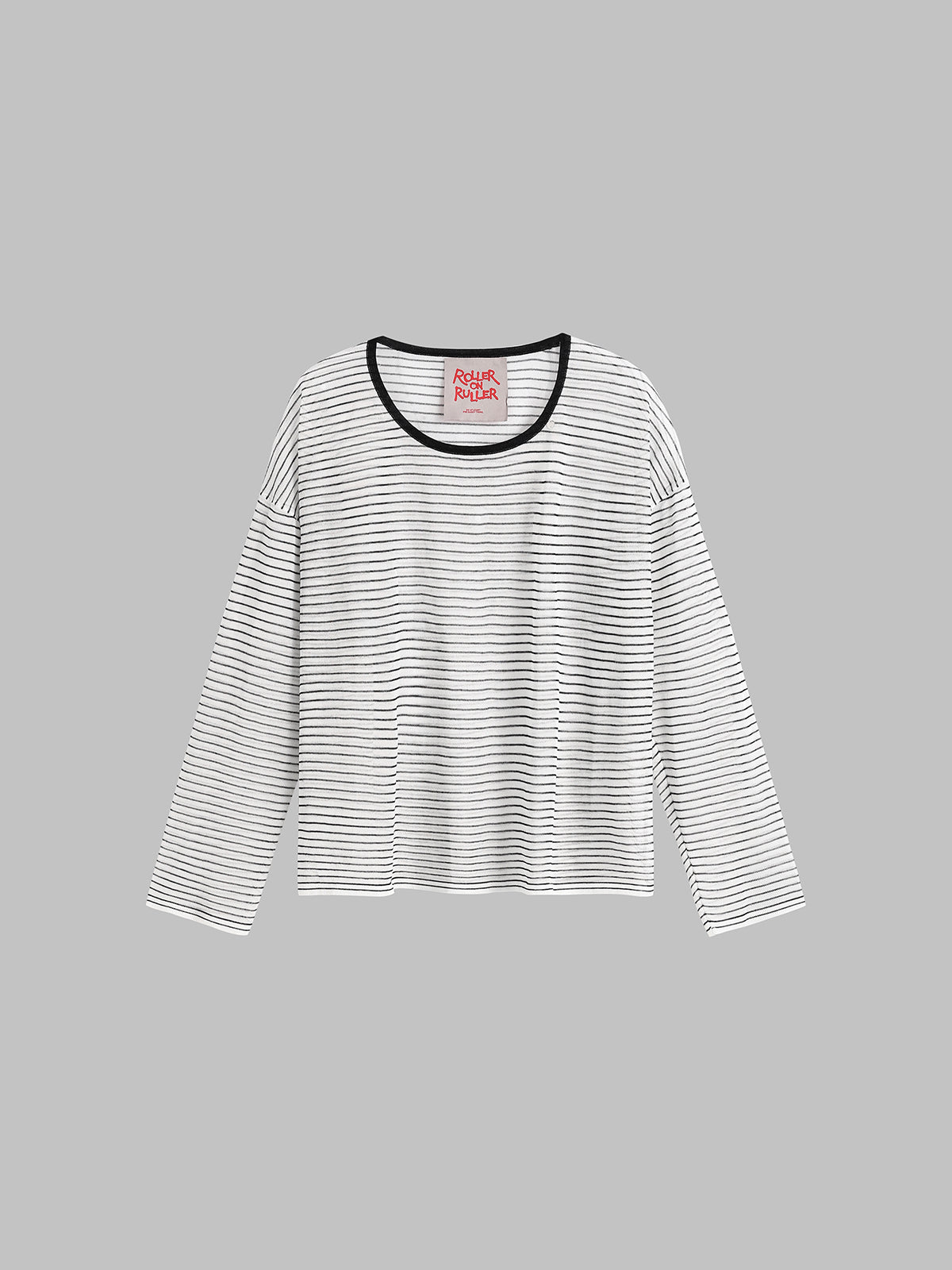 Sleep Blur Ripple Sleeve Top – Mist Stripe