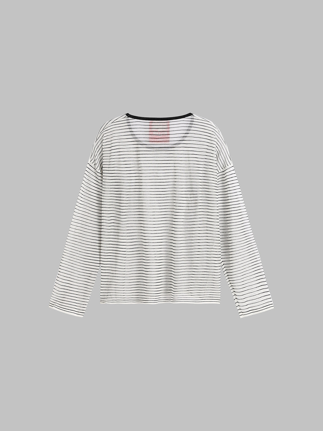 Sleep Blur Ripple Sleeve Top – Mist Stripe