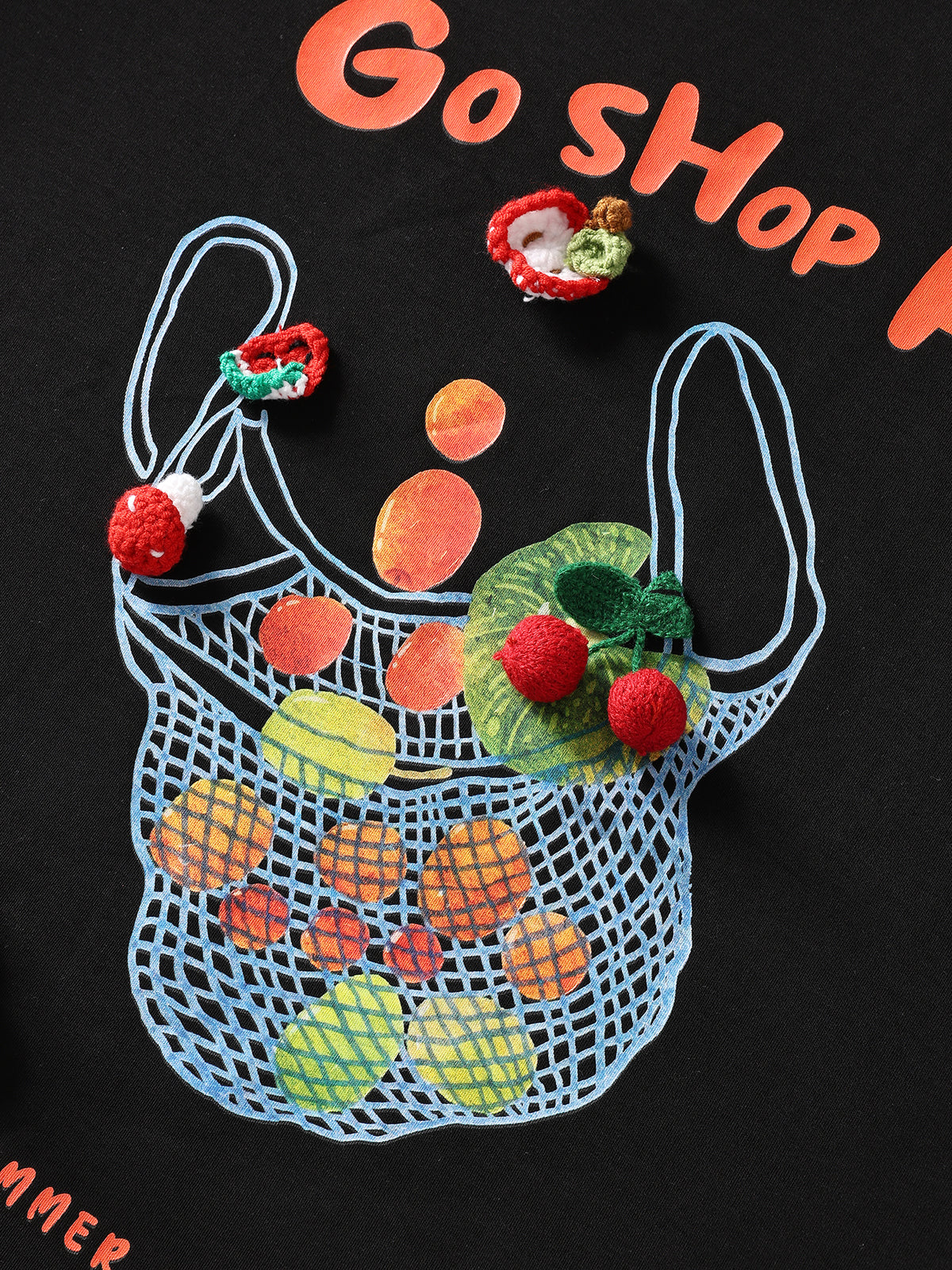 Grocery Stroll Tee – Midnight Black