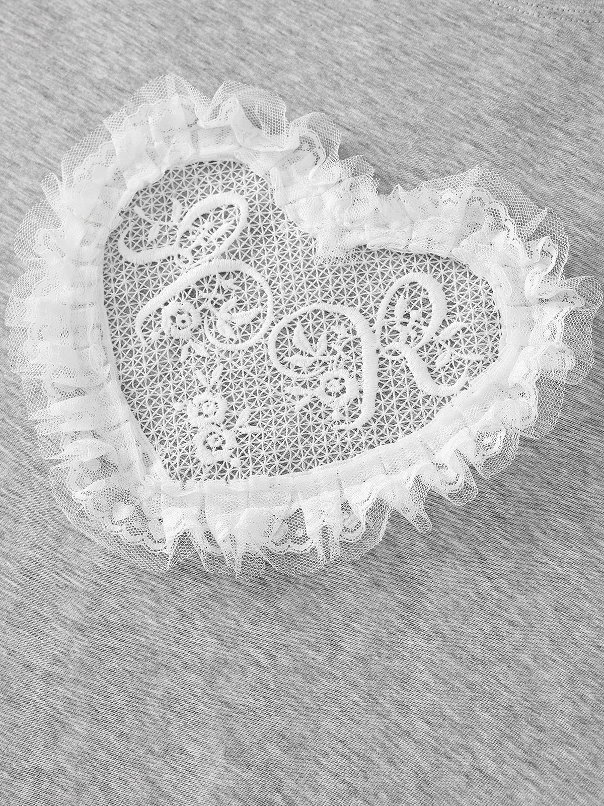 Heartline Static Tee - Heather Gray