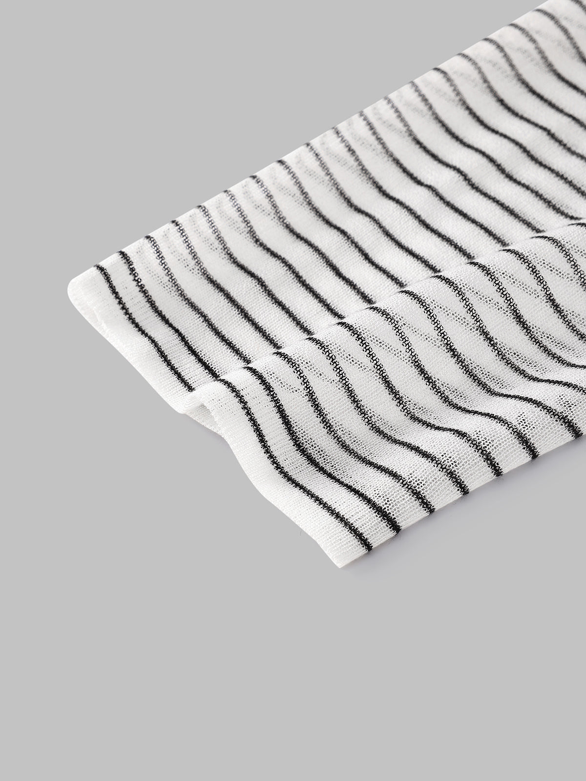 Sleep Blur Ripple Sleeve Top – Mist Stripe