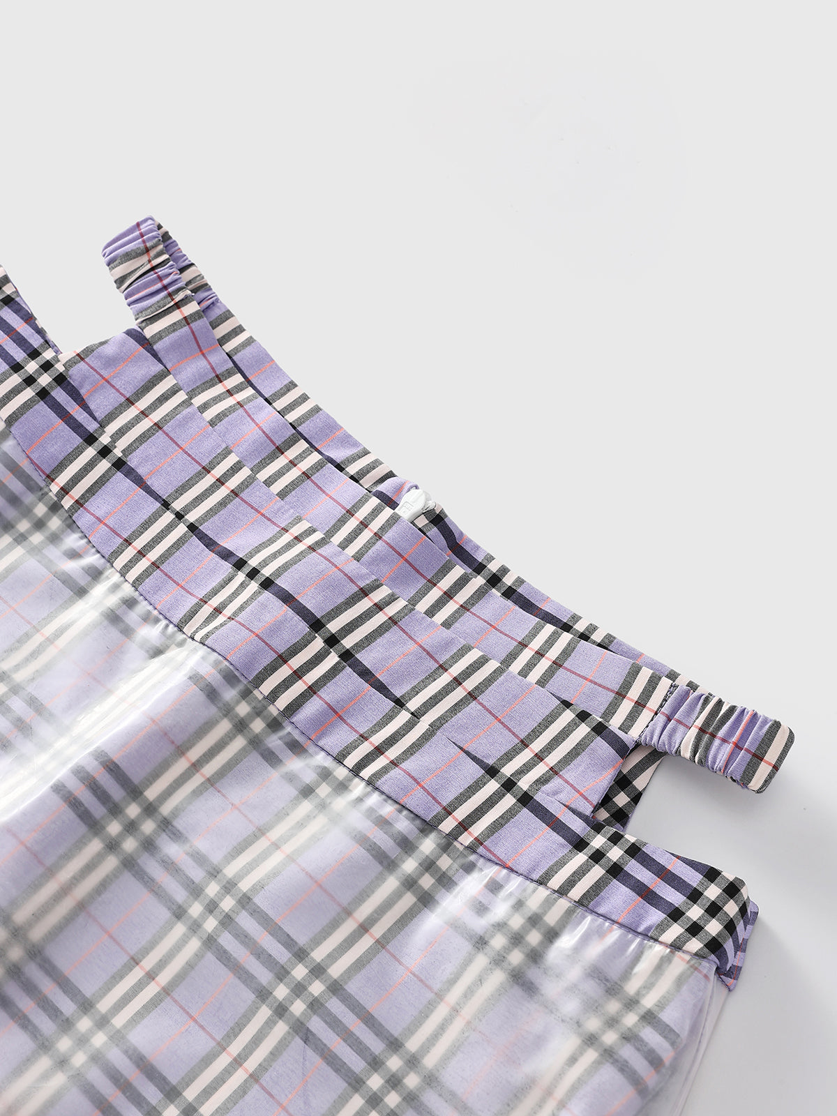 Raincoat Check Layer Skirt – Lilac Plaid