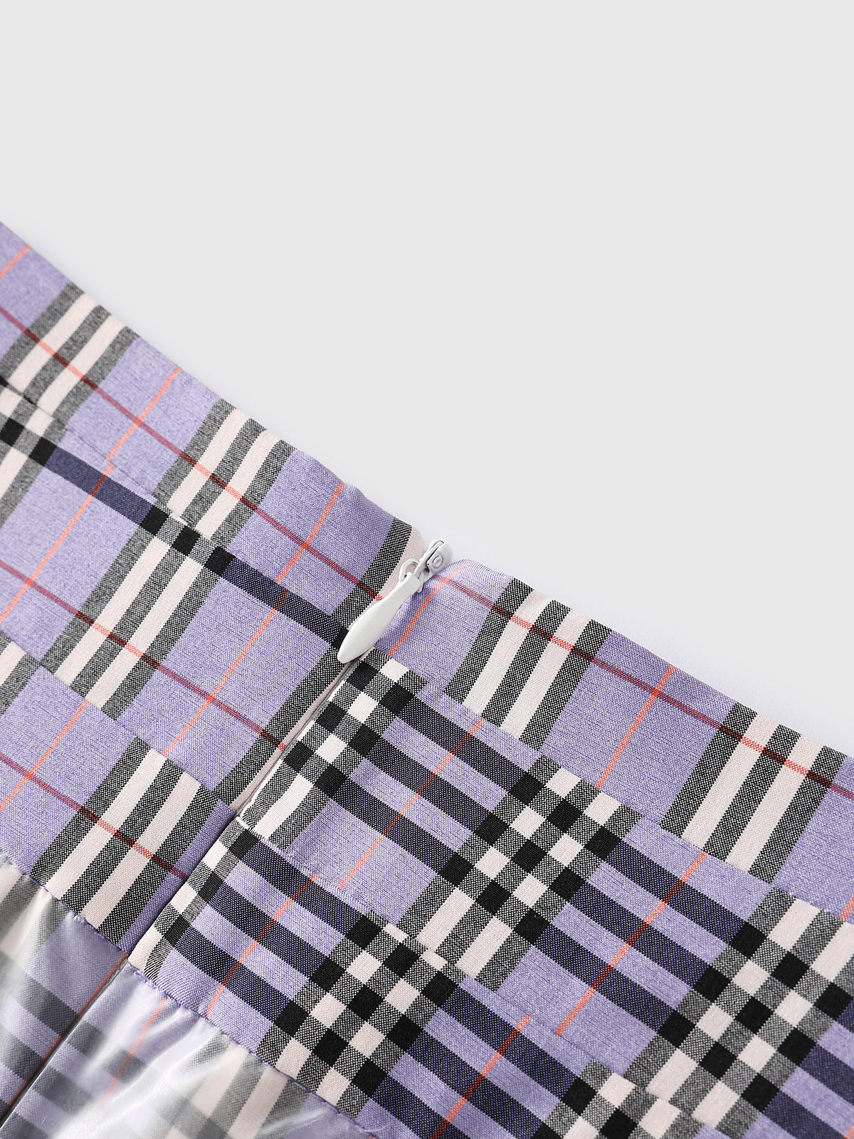 Raincoat Check Layer Skirt – Lilac Plaid