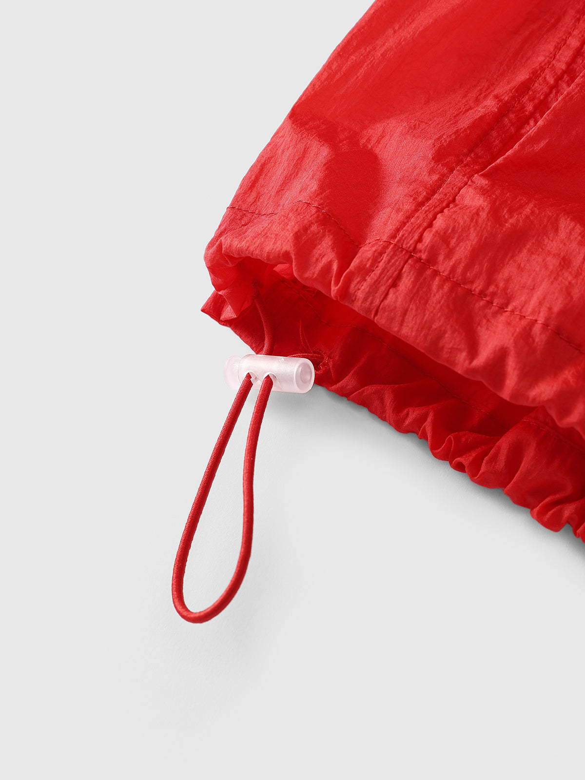 Pullcord Play Windbreaker Jacket – True Red