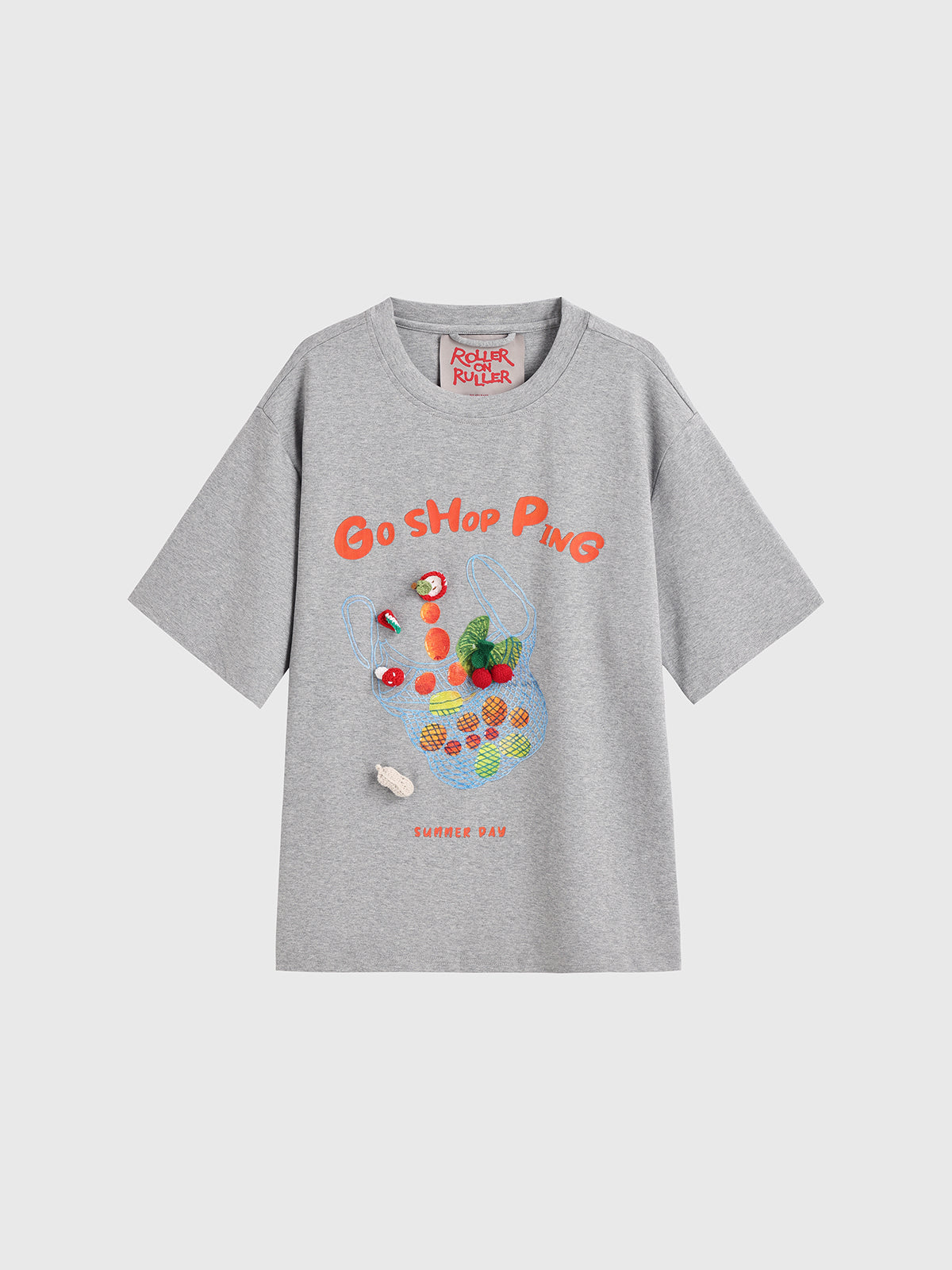 Grocery Stroll Tee – Grey