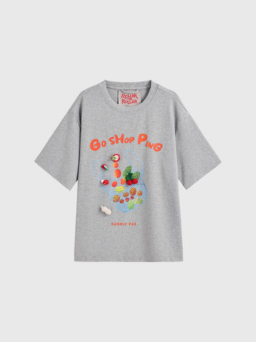 Grocery Stroll Tee – Grey
