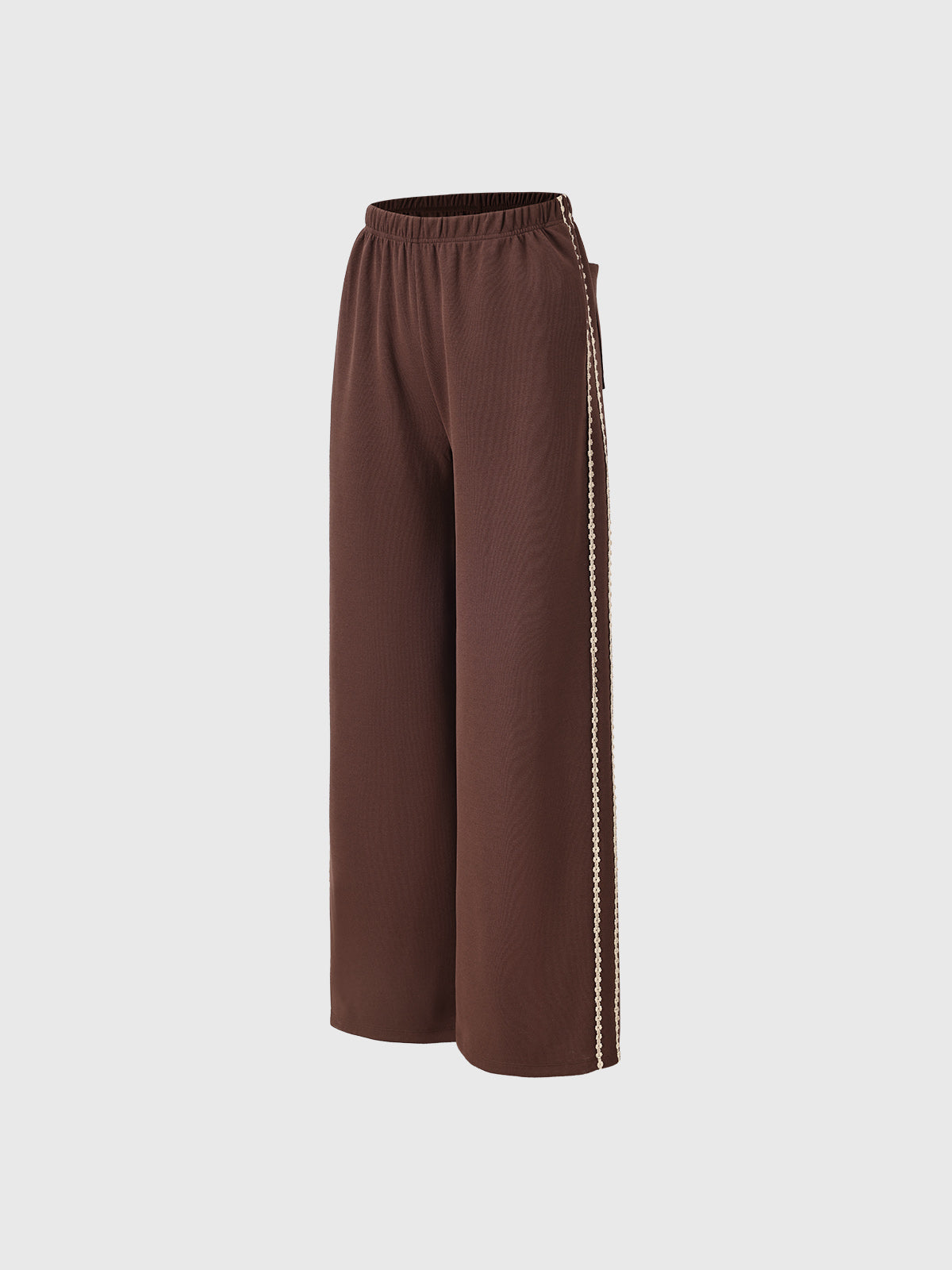 Rushstripe Knit Pants – Mocha Stripe