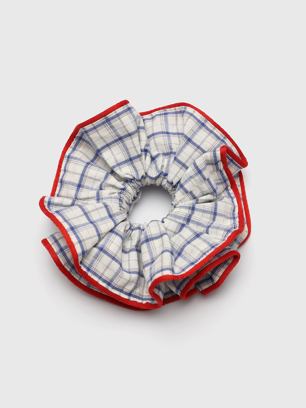 Snack Break Hair Band - Plaid Red