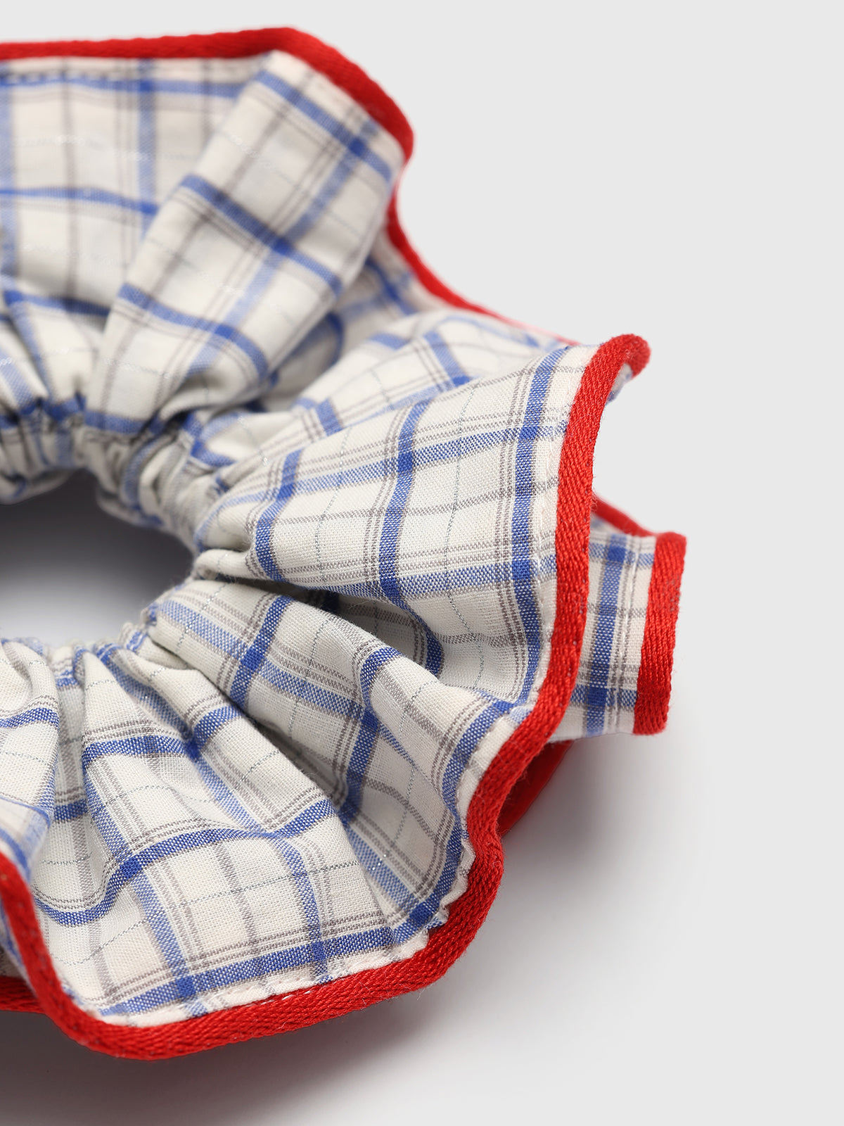 Snack Break Hair Band - Plaid Red