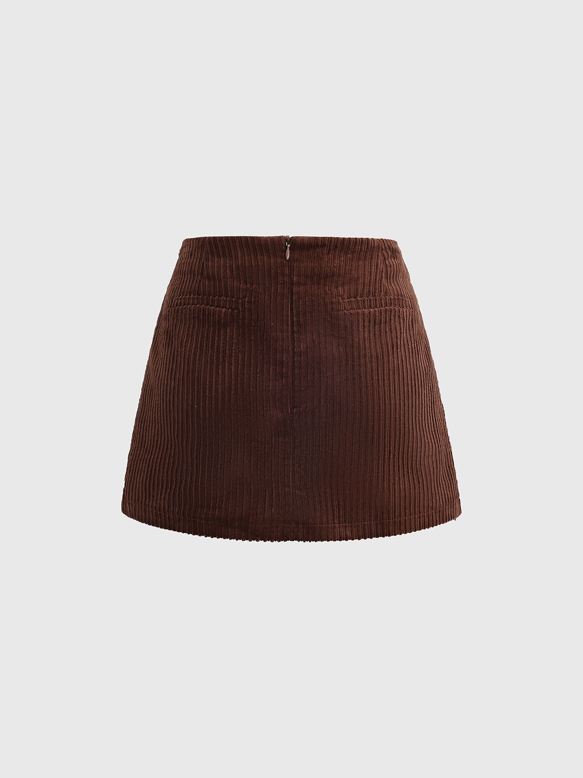Velvet Trace Skirt – Cocoa Brown