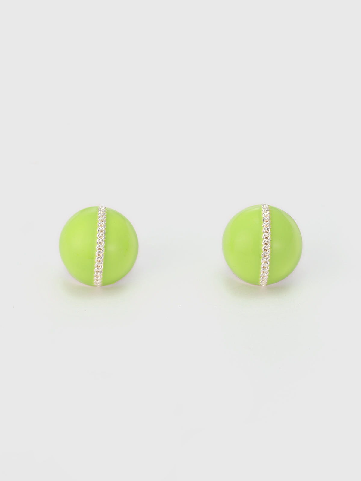 Court Pop Earrings - Neon Green