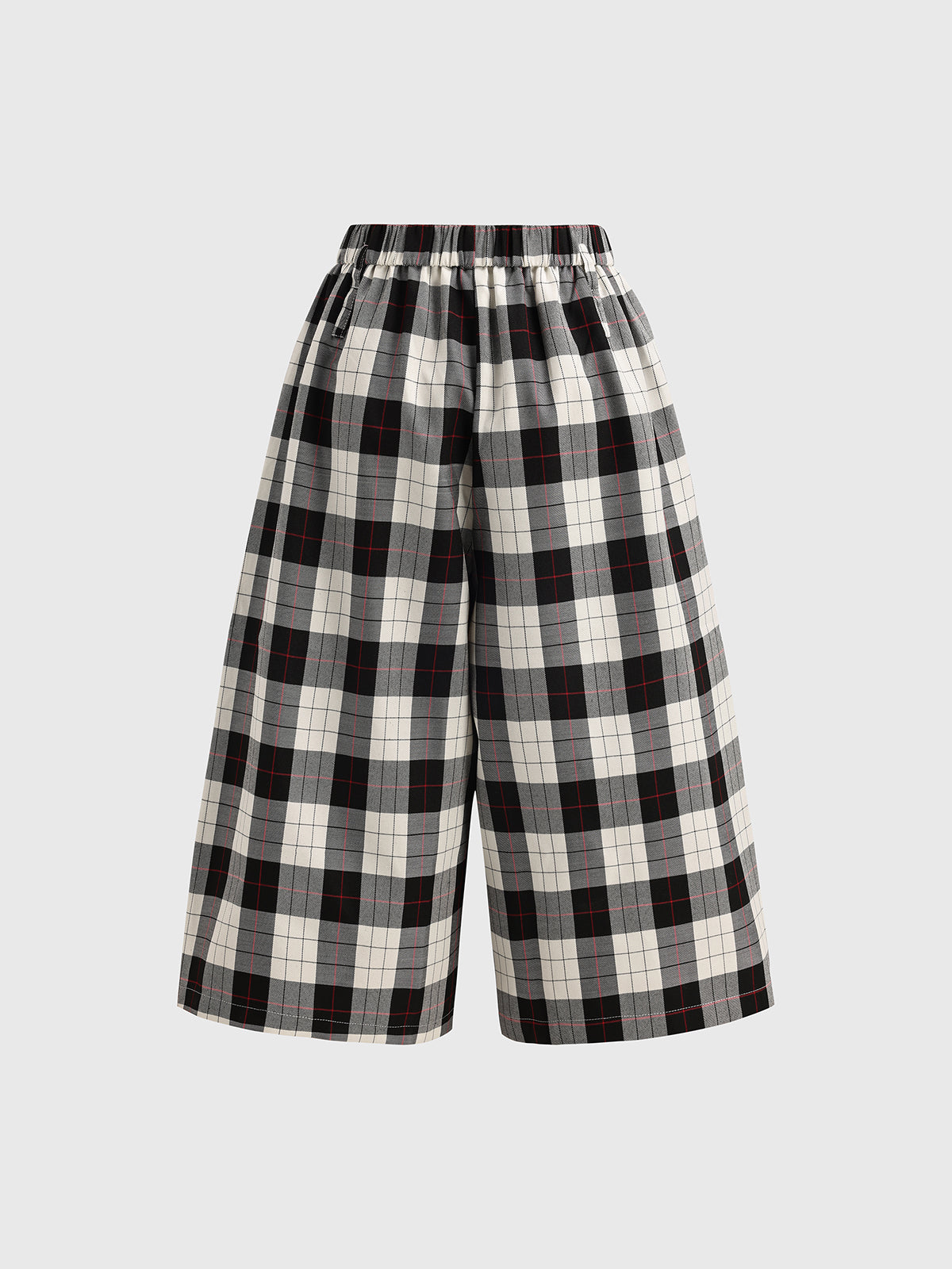 Gridwalk Wide Pants - Black White