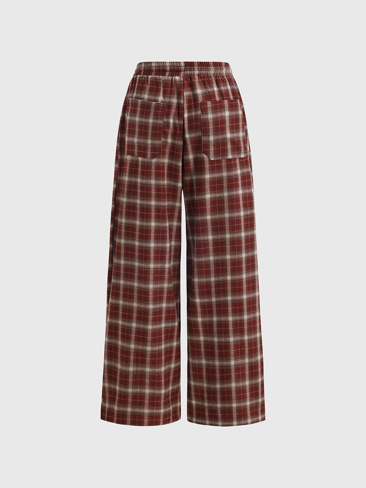 Flannel Check Pants - Red Grid