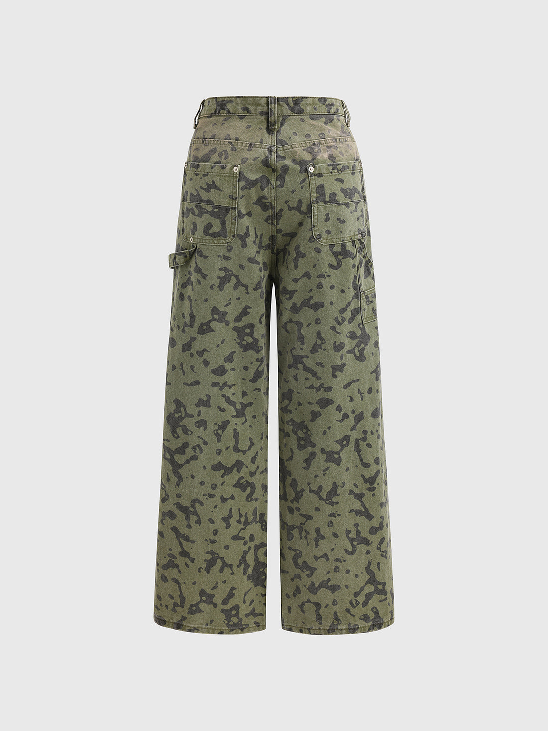 Camo Workwear Pants – Olive Green