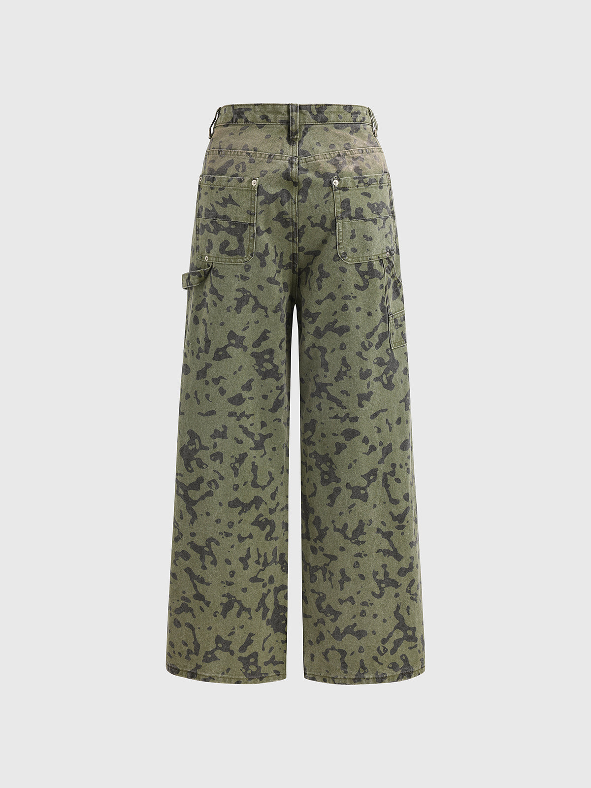 Camo Workwear Pants – Olive Green