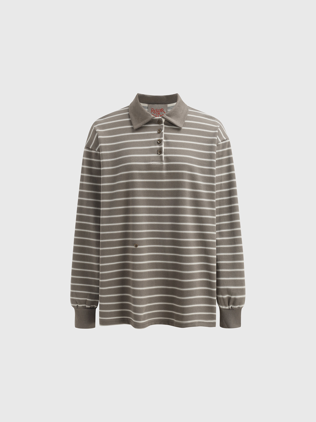 Stripe Mood Sweatshirt - Taupe Brown