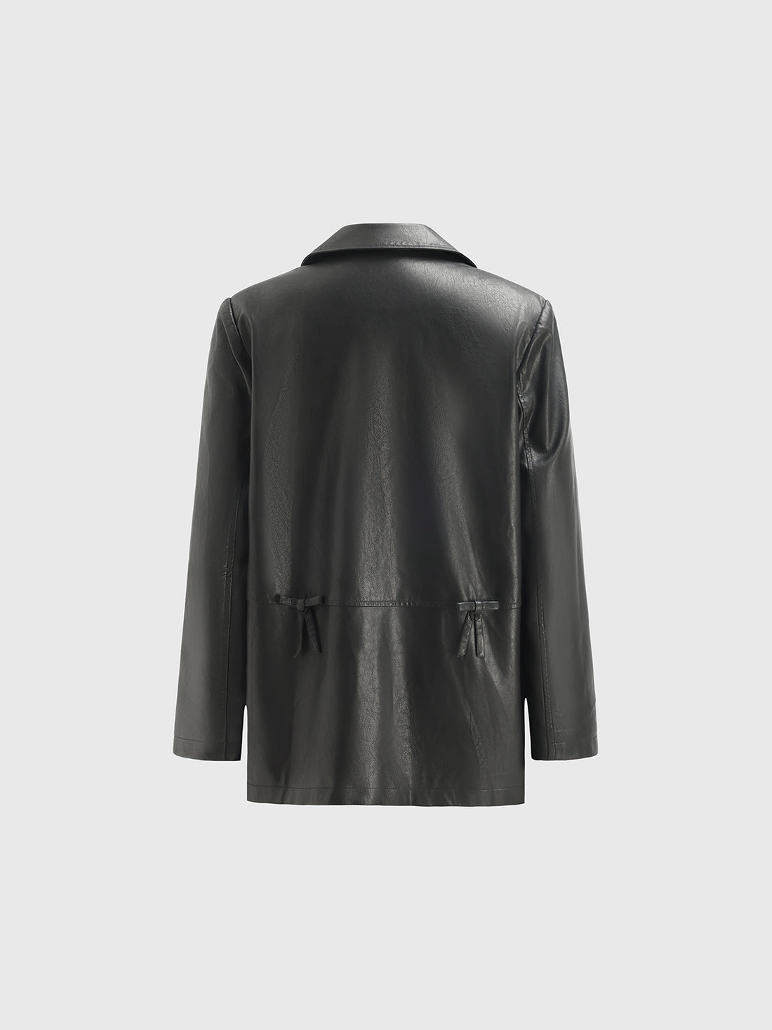Leather Blazer – All Black