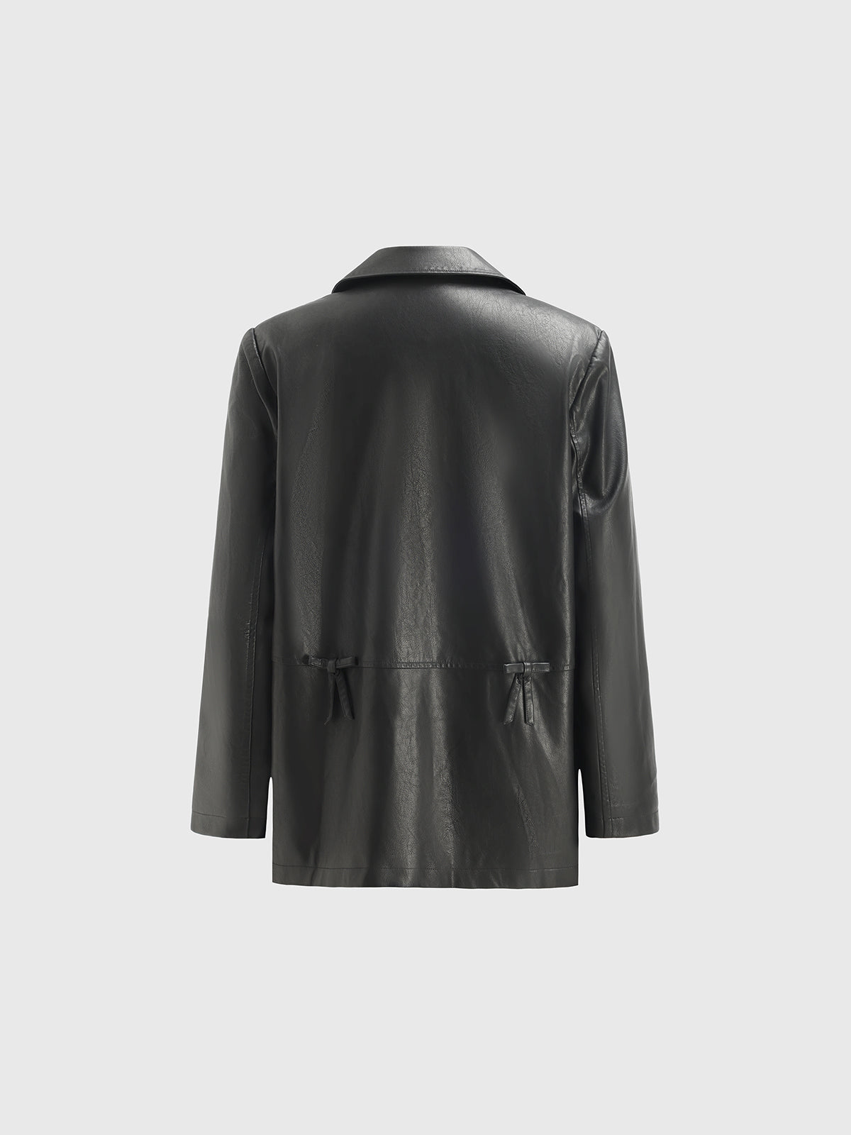 Leather Blazer – All Black