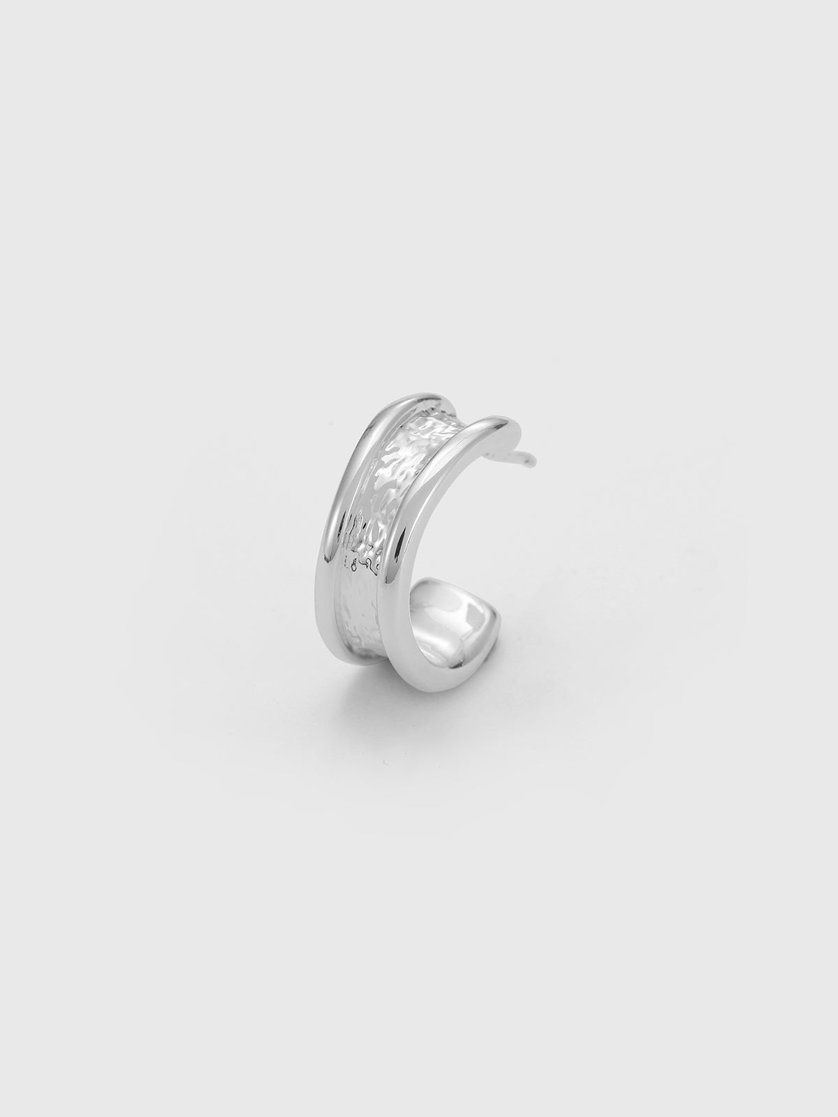 Press Play Earrings - Silver Clear