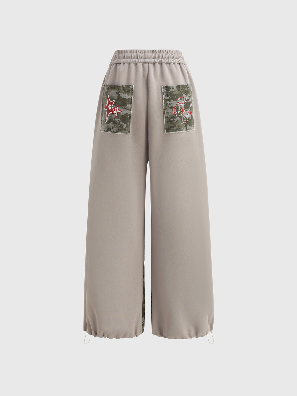 Camo Star Pants – Beige Contrast