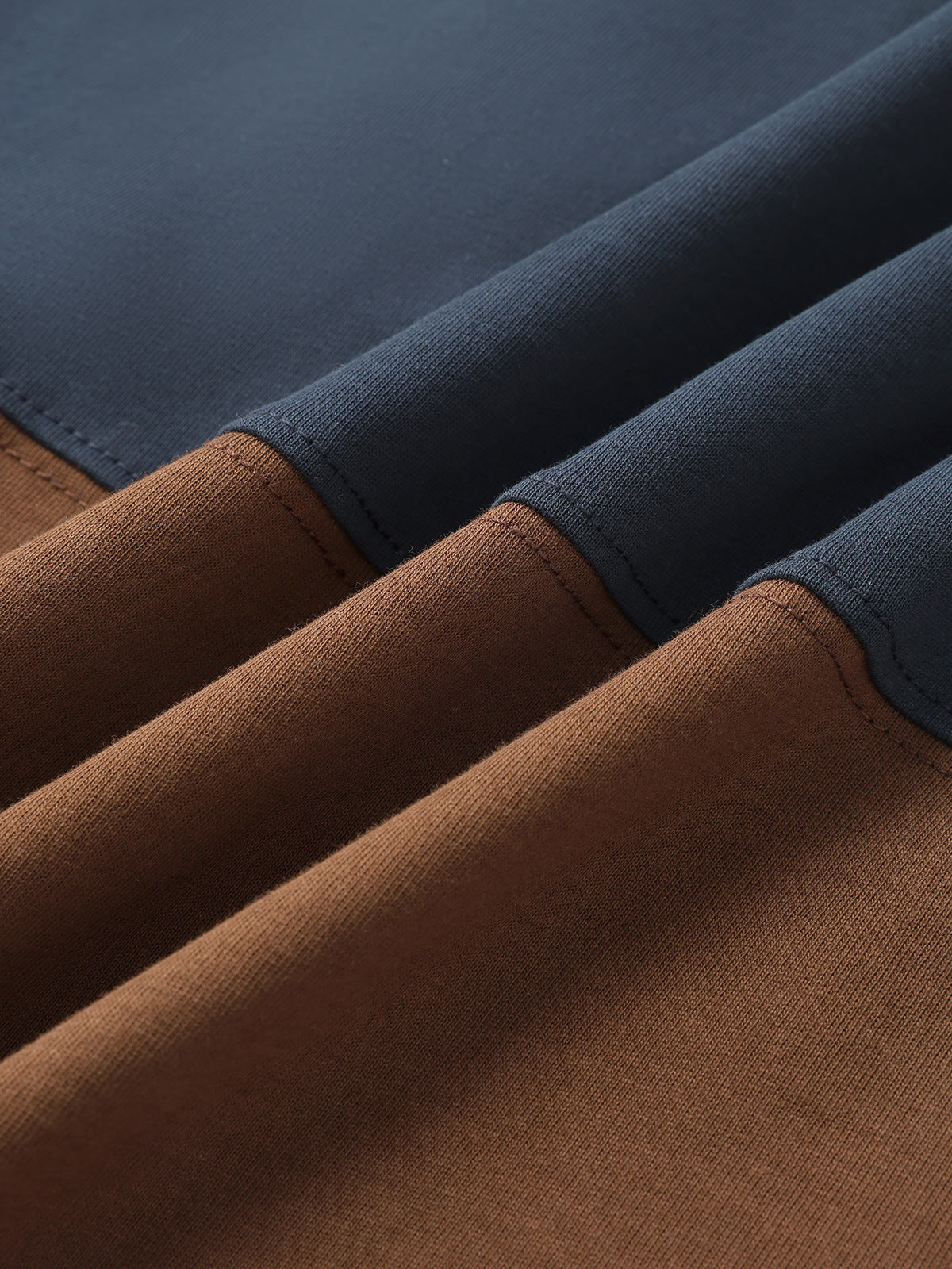 Heritage Half-Zip Polo - Navy Brown